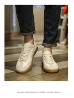 Zapatos De Cuero Genuino Para Hombre Retro Casuales Versátiles Antideslizantes Comodidad Tenis Planos Deportivos Con Cordones - details 7