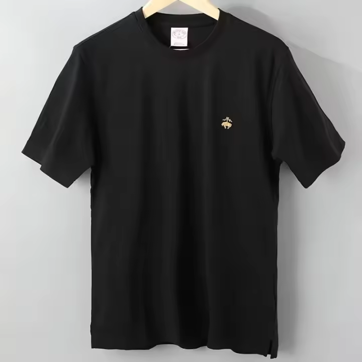 Camiseta De Algodón Brooks Brothers Para Hombre Camiseta De Manga Corta De Alta Calidad Para El Verano Estilo Casual - 1