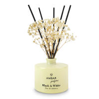 Ambientadores 360 - Mikado Difusor con Varillas 40 ml Ambar Perfums – Flor Decorativa – Diseño Black & White – 0% Alcohol +45 Días de Fragancia para Hogar y Oficina - details 3