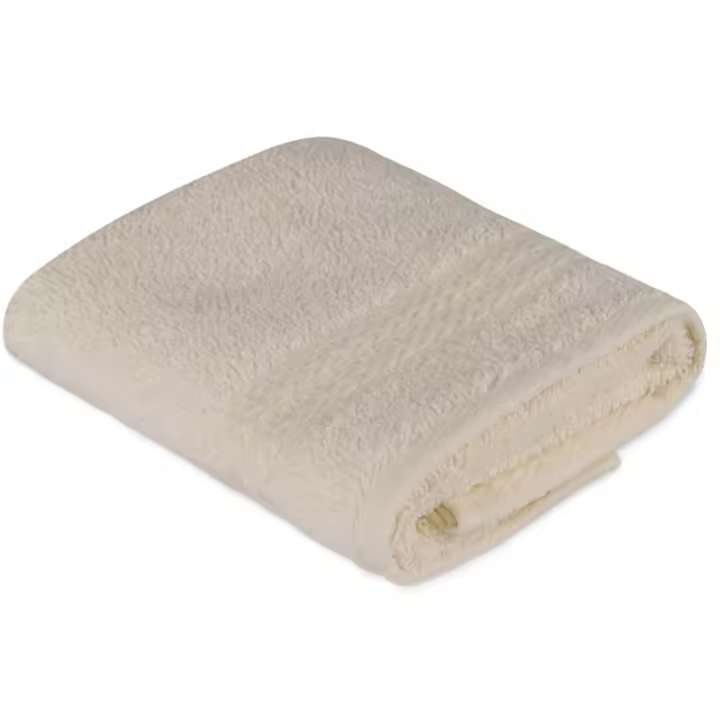 Wellhome Toalla de Cortesía Algodón Crema 30x50 Cm 500 Gr/m² - 1