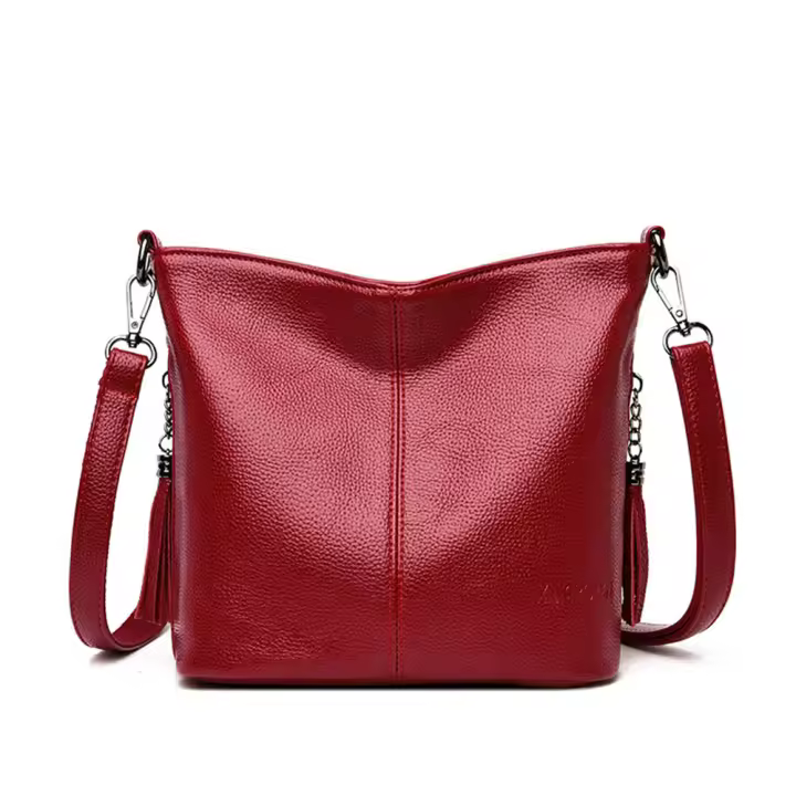 Nuevo bolso de mamá con borlas de primavera y verano, bolso bandolera de hombro versátil de estilo coreano, bolso tipo cubo de gran capacidad - 1