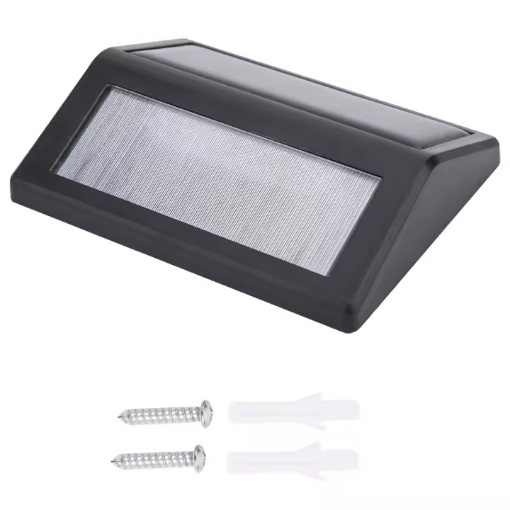 Lámpara de pared con luz solar para escaleras, pasillo, balcón, jardín, patio, 6 LED - 1
