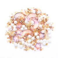 Cuentas De Vidrio Cristal Estrella Y Luna Para DIY Joyería Collares Pulseras Aretes Forma Redonda Perlas Sueltas - details 3
