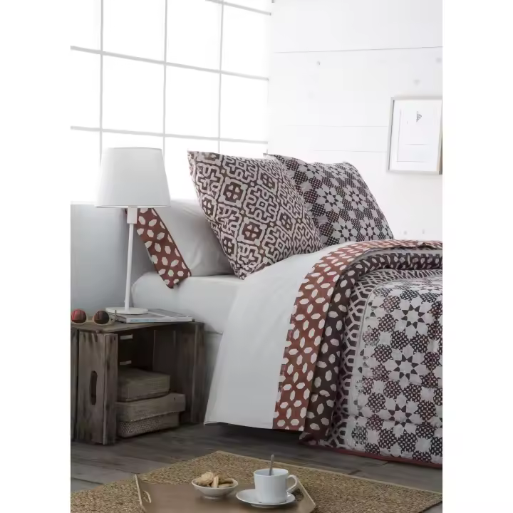 JVR - Sabana modelo ETNIC - Tejido 100% Algodón - Estampado digital - Fabricado en España - Cama 90/105/135/150 - 1
