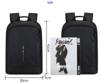 Mochila Impermeable Para Hombres Ultra Ligera Estilo Clásico Con Capa De Computadora De 15.6' Mochila De Hombro Suave Material Nylon Con Costuras Embossing - details 0