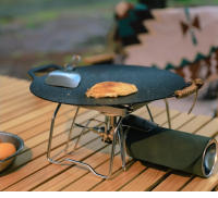 Soporte De Estufa De Acero Inoxidable Para Camping Portátil Y Plegable Mini Juego De Barbacoa Relleno De Tenedor Para Sopas Y Platos - details 10