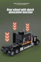 Camión Peterbilt 389 De Escala 1/24 Juguete De Colección Con Sonido Y Luz Modelo De Aleación De Metal Regalo Para Niños - details 11