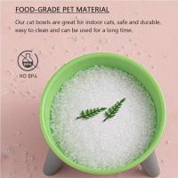 Cuencos para gatos inclinados y elevados, cuencos para comida y agua para gatos, cuencos elevados para gatitos, comedero para gatos con ángulo inclinado de 15° - details 1