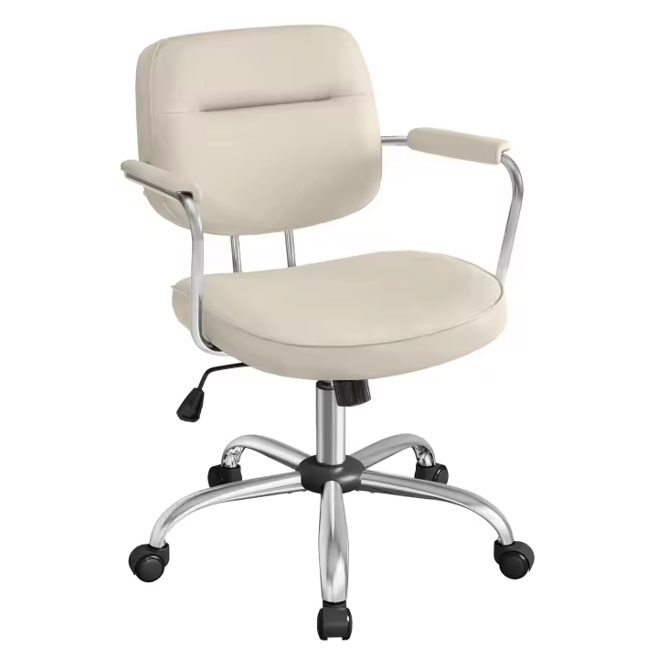 Silla Ergonómica de Escritorio con Reposabrazos Individuales - Silla Giratoria de Oficina con Inclinación y Altura Ajustable, Ideal para Dormitorio u Oficina - 1