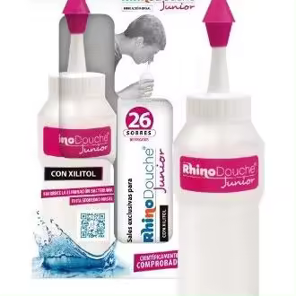 Rhinodouche Junior Irrigador Nasal + Rhinodouche Sal Junior 26 Sobres - 1