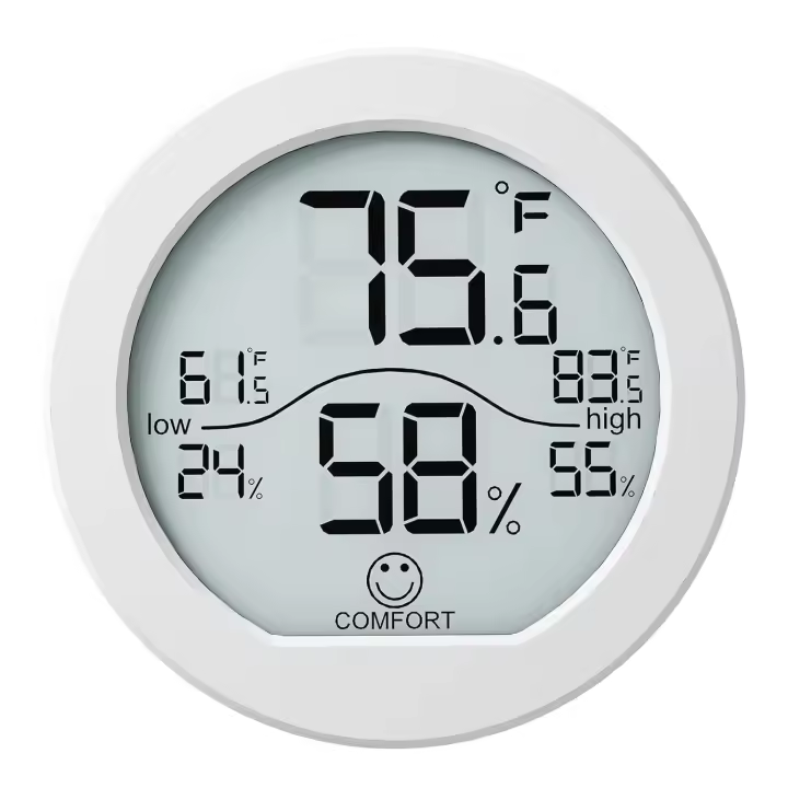 Termómetro higrómetro digital para temperatura ambiente, medidor de humedad, termómetro interior, calibración de precisión, pantalla LCD de temperatura - 1