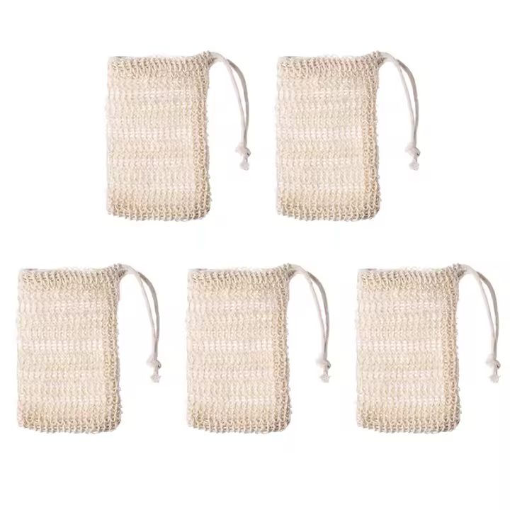 Bolsa De Malla Para Ducha Y Baño Exfoliante Saver De Jabón 5/1Pcs Accesorio De Baño Con Soporte De Red Para Jabón - 1