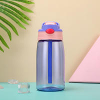 Botella De Agua 480ml Para Niñas Con Tapa Y Pajita Portátil Para Viajes Y Gimnasio Deporte Y Fitness Bebida Fría Y Jugo - details 9