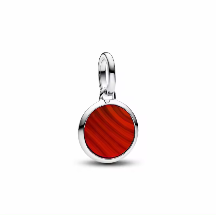 Charm Pandora ME Mini Medallón Grabable Rojo - 1