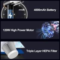 Aspirora de Mano Portátil para Automóvil, Powerful Suction de 9000 PA, Mini plegable, Inalámbrico y Recargable USB - Ideal para Coche/Teclado - details 5