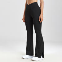CHRLEISURE Leggings De Piso Completo Con Bolsillos Y Punta Abierta Para Mujer Pantalones De Yoga Elásticos Con Efecto Levantador De Glúteos - details 7