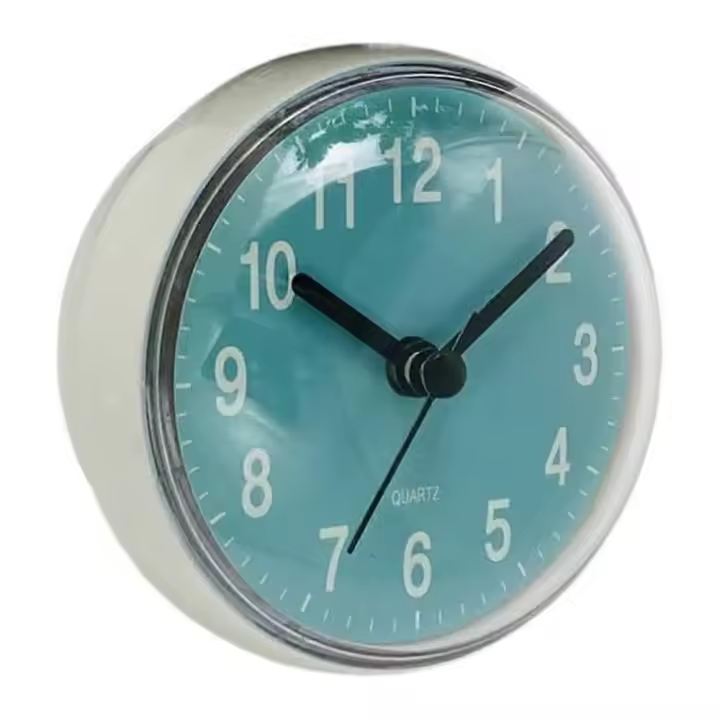 Alarm Clock Alarm Clocks Bedside Mini Sucker Wall Cock Bathroom Anti-Fog Waterproof Alarm Clock Kitchen Toilet Clock Small Quartz Clock Table Clock - 1