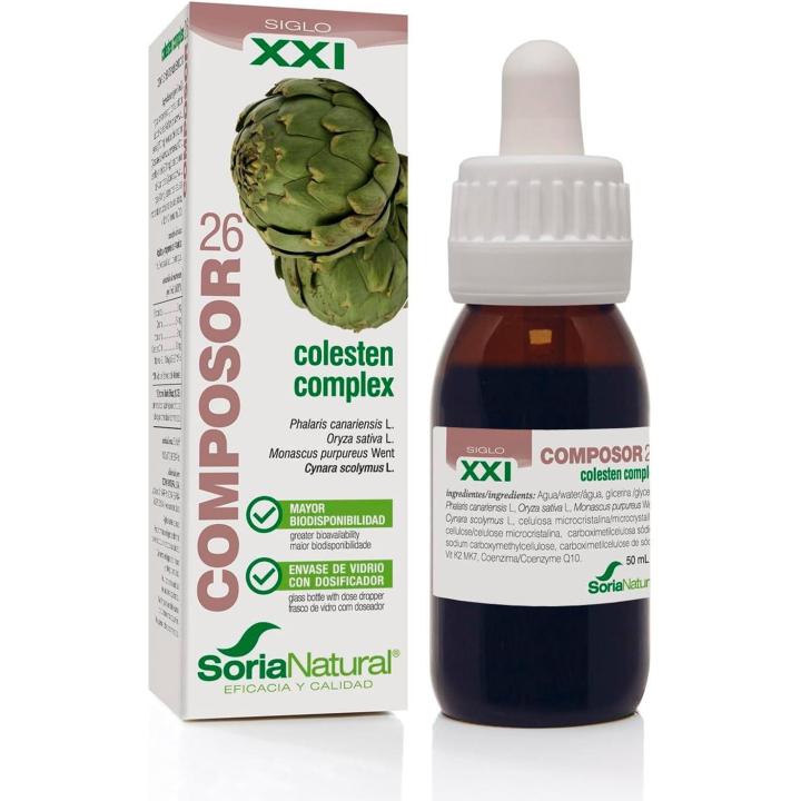 Soria Natural Composor 26 Colestén Complex – Con Extractos de Alpiste ...