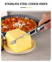 Cuchillo Para Queso Multifuncional De Acero Inoxidable Herramienta De Cocina Para Pizza Mantequilla Fideos Corte Circular Mango Circular Accesorio De Cocina - details 0