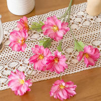 4 Cabezas De Flores Artificiales Largos Pétalos Silken Bouquet Plantas Para Bodas Fiestas Sala De Estar Decoración De Mesa Regalo - details 17