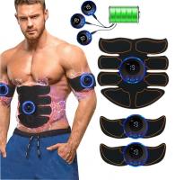 Estimulador De Músculo Abdominal EMS Con Parches De Entrenamiento ABS Massajeador Corporal Para Adelgazamiento Carga USB Fitness Instrumento De Ejercicio Muscular - details 1