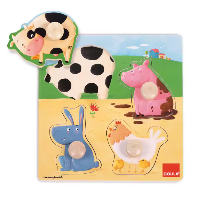 GOULA PUZZLE ANIMALES GRANJA COLOR GOULA 22x3x22 Cms. - 1