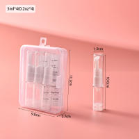Juego De 4 Botellas De Viaje 5ml Vacío Con Bombín Para Cosméticos Loción Crema Sérum Ojo De Cuidado Tópicos Líquidos Transparentes - details 7