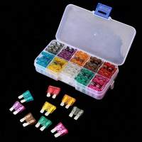 Kit De Fusibles Automotrices Universales Con Clip 140 Piezas Tamaños Variados De 2A a 40A Aleación De Aluminio Para Coches Y Camiones - details 1