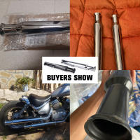 Escape De Moto Retro Vintage Clásico Electroplata Para Cafe Racer Bobber Chopper Custom Material De Acero Inoxidable Universal - details 25