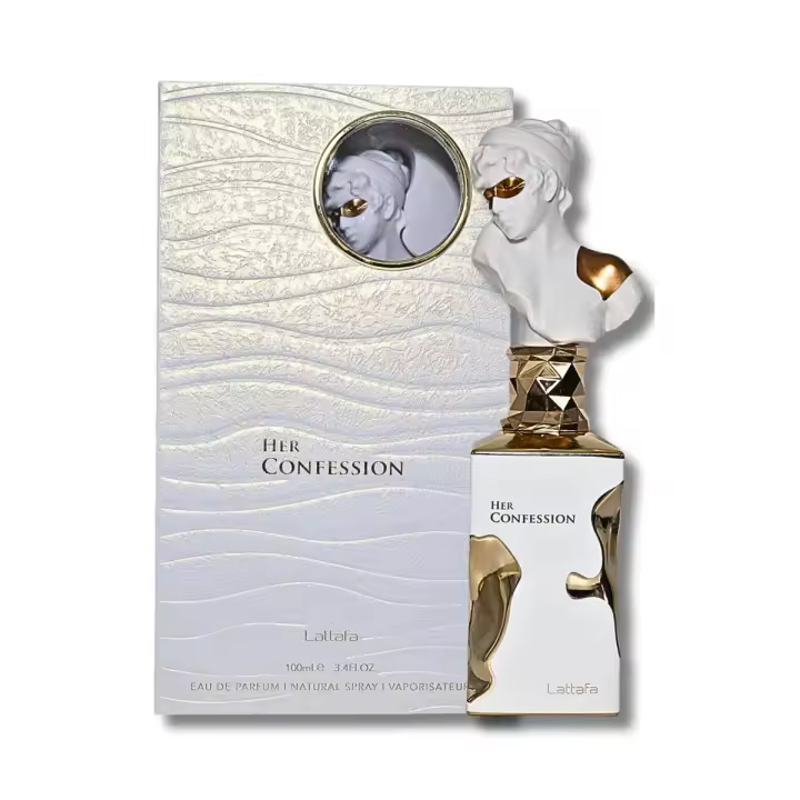 Perfume Lattafa Her Confession Eau de Parfum 100 ml - Fragancia Femenina y Sofisticada de Aroma Floral y Amaderado, Duración Prolongada - 1