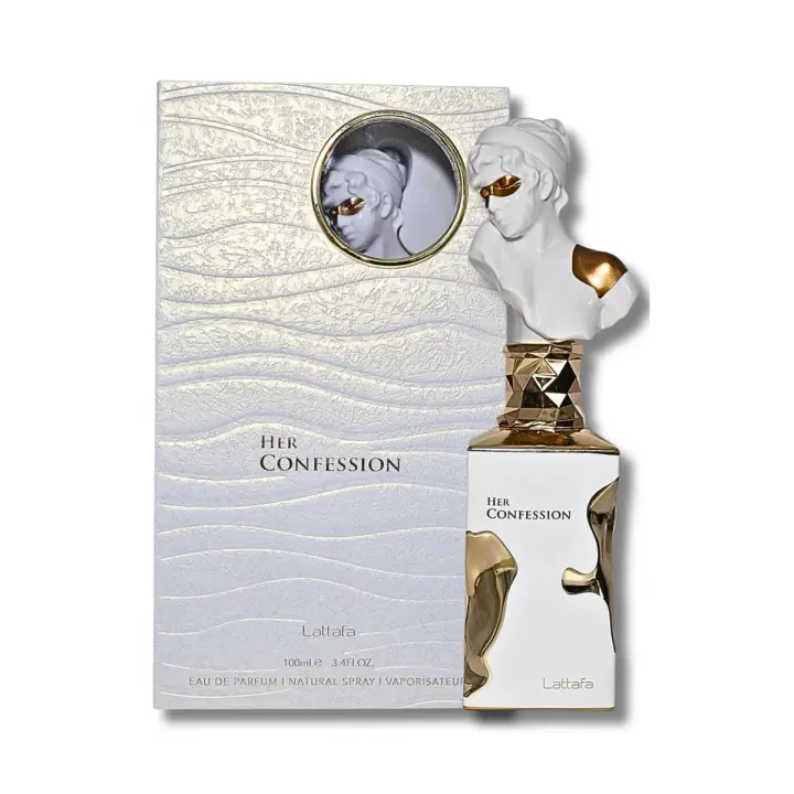Perfume Lattafa Her Confession Eau de Parfum 100 ml - Fragancia Femenina y Sofisticada de Aroma Floral y Amaderado, Duración Prolongada - 1