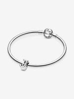 Pandora - Charm with The J Letra of the Alphabet-Plata de Letra - details 2