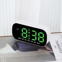 Reloj De Alarma Digital USB Potenciado Con Temperatura Fecha Doble Alarma Modo Nocturno Snooze Niveles De Brillo 5 12/24H LED Reloj - details 3
