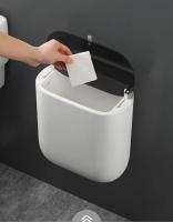Bandeja De Basura Montada En La Pared Con Tapa 10L Caja De Basura Colgante Para Cocina Y Baño Ecológica De Plástico - details 5