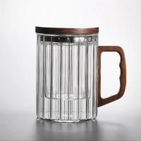 Taza De Té Vertical Con Separación De Vidrio Taza De Agua Para Oficina Personal Filtro De Café Con Tapa Para El Hogar - details 3