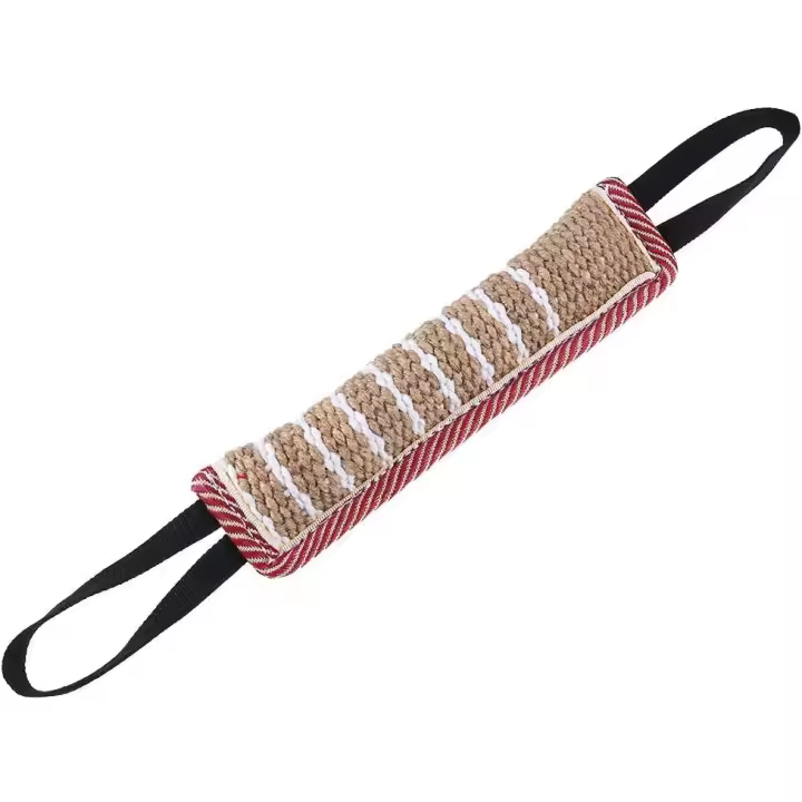 Dog Tug Toy Dog Bite Pillow Jute Bite Toy Dog Pull Toy Interactive Toys for Medium to Large Dogs - 1