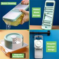 Cortador De Verduras Multifuncional En Acero Inoxidable Herramienta De Cocina Para Patatas Y Pepinos Ecológica Y Resistente - details 7
