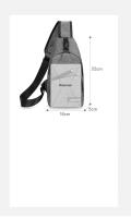 Bolsa De Pecho Para Hombre Gran Capacidad Deportes Al Aire Libre Moda Casual Bolso Transversal Hombro Unico Bolsa Pequeña De Hombro - details 6