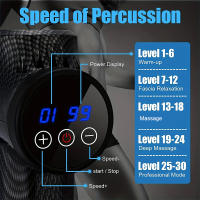 Masajeador Profesional Con Pantalla LCD Y 30 Niveles De Ajuste Para Masaje Profundo De Cuerpo Brazos Piernas Espalda PAQIN - details 6