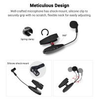 Receptor Transmisor De Microfono Inalámbrico UHF 2.4G Para Saxofón Trompeta Bajo Flute Instrumentos Música Wireless - details 9
