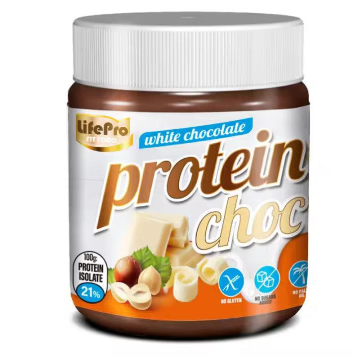 LIFE PRO FITFOOD PROTEIN CREAM WHITE CHOCOLATE 250G - Deliciosa Crema para Untar - Sabor Chocolate Blanco - 1