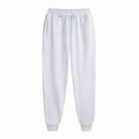 Pantalones Casuales Para Hombre Fleece Deportivos Unisex Estilo Solido Sueltos Moda Callejera Otoño Invierno Para Correr Y Fitness - details 2