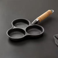 Sartén Para Huevos Y Panqueques Antiadherente De Hierro Fundido Mini Sartén Para Pancakes Y Carne Sartén De Desayuno Sin Tapa Para Cocina a Gas Y Inducción - details 2