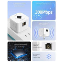 Amplificador WiFi 2025 300Mbps - Repetidor Inteligente with AI Chip, Cobertura 120m ² para Eliminar Zonas Muertas, Universal para Todos Routers, Instalación Rápida - Miravia España (Exclusive) - details 0