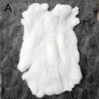 Alfombra De Peluche De Conejo De Color Natural Irregular Súper Suave Para Decoración De Hogar Protección De Rodillas Y Cintura Tapete De Faux Fur Para Adultos - details 1