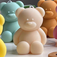 Molde De Velas De Silicona 3D Oso Cartoon Lindo Para Hornear Hacer Sabores Y Cubos De Hielo Kit De Regalo Para Cumpleaños Y Bodas - details 6