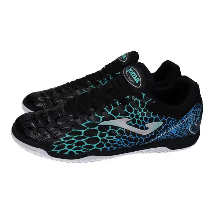 Zapatillas marca JOMA para hombre en color negro. Zapatillas Joma Maxima para fútbol sala, diseño dinámico y suela antideslizante indoor - 1