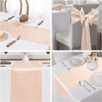 Corredor De Mesa De Seda 30cmx275cm Para Boda Y Fiesta Decoración Del Hogar Cubierta De Mesa De Eventos Y Banquetes - details 9