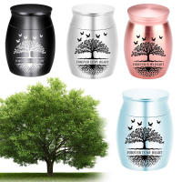 Juego De Urna Metálica Para Mascotas De Gato Y Perro Con Diseño De Árbol De La Vida Preventiva De Ingreso De Agua Fúnebre Fácil De Llevar Caja De Urnas Para Animales Domésticos - details 0