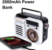 Altavoz Bluetooth Portátil Con Radio De Emergencia FM AM WB Solar Hand Crank TF Card Music Players Linterna Lámpara De Lectura SOS Alarme - details 4